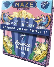 Maze Popcorn Pop-In-Box Cinema Butter 90g x 18st godis grossist