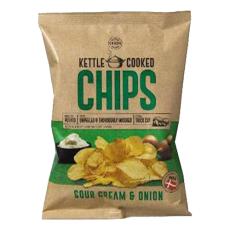 Kettle Cooked Sourcream & Onion Chips 150g x 8st godis grossist