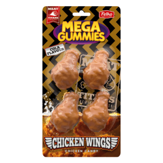 Mega Gummies Chicken Wings 120g x 10st godis grossist