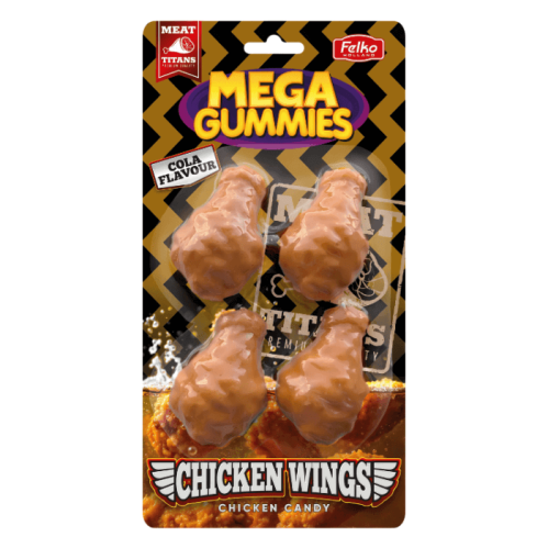 Mega Gummies Chicken Wings 120g x 10st