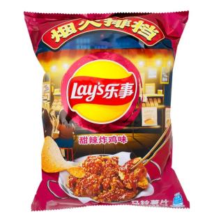 Lays Potato Chips Sweet Spicy Fried Chicken 70g x 22st godis grossist
