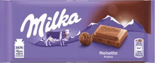 Milka Noisette 90g x 25st godis grossist