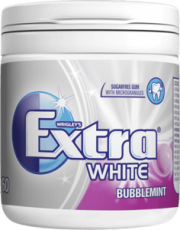 Wrigleys Extra Tuggummi White Bubblemint Burk 84g x 6st godis grossist