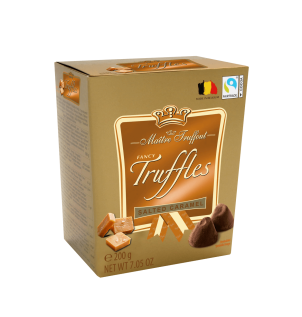 Maitre Truffout Fancy Gold Truffles Salted Caramel 200g x 15st godis grossist