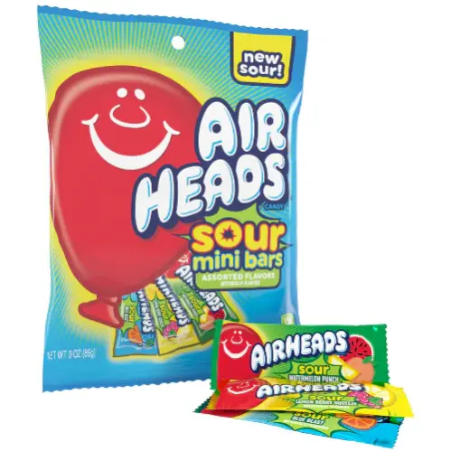 Airheads Sour Mini Bars 85g x 12st