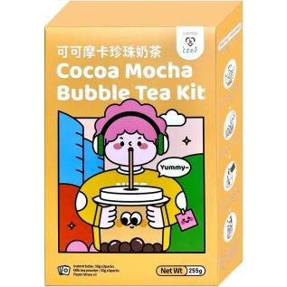 Tokimeki Cocoa Mocha Bubble Tea Kit 3-pack 255g x 6st godis grossist