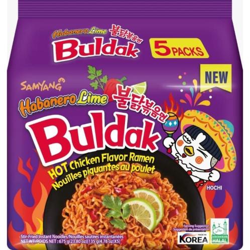 Samyang Buldak Hot Chicken Habanero Lime 135g x 5st