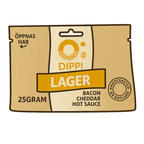 Ö-Chips Dippmix Lager - Bacon, Cheddar, Hot Sauce 25g x 20st