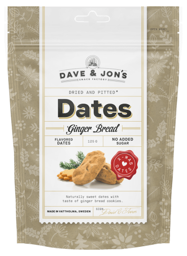 Dave & Jons Dadlar Ginger Bread 125g x 16st