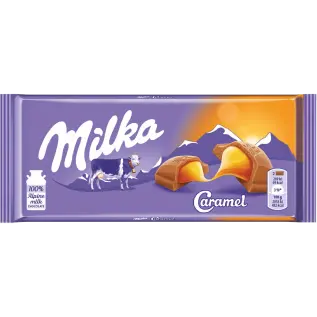 Milka Caramel 100g x 18st godis grossist