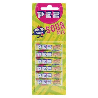 PEZ Refill Sour 6-pack 51g x 18st godis grossist