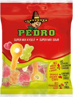 Pedro Super Mix Sour 80g x 20st godis grossist