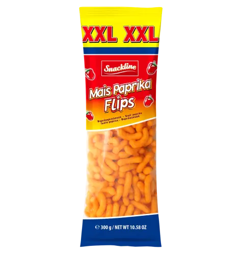 Snackline XXL Corn Flips with Paprika 300g x 18st