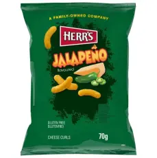 Herrs Jalapeno Cheese Curls 70g x 18st