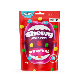 Sweet Story Chewy Fruit Dots Original 85g x 24st godis grossist