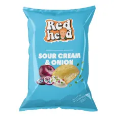 Redhead Sourcream & Onion Chips 150g x 24st