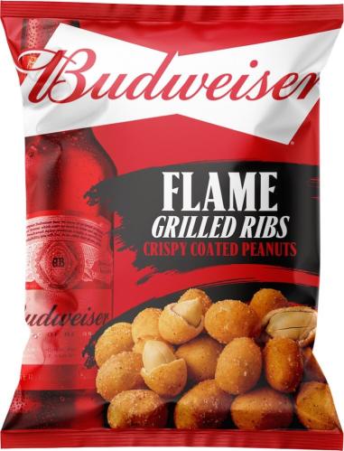 Budweiser Flame Grilled Ribs Crispy Coated Peanuts 150g x 7st (BF: 2024-10-28)