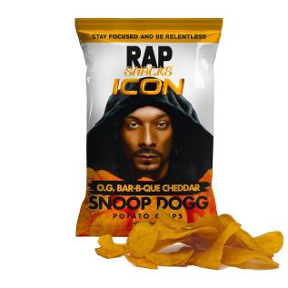 Rap Snacks Snoop Dogg O.G. Bar-B-Que Cheddar 71g x 12st godis grossist