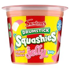 Swizzles Drumstick Squashies Jelly Tub Original Raspberry 125g x 12st