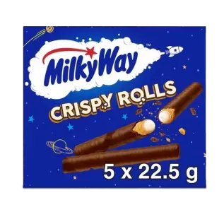 Milkyway Crispy Rolls 5-Pack 112g x 14st godis grossist