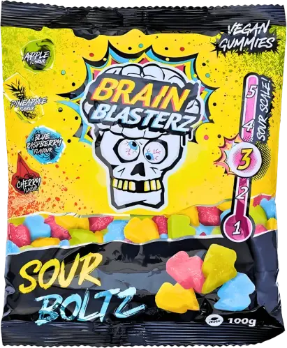 Brain Blasterz Sour Boltz 100g x 16st