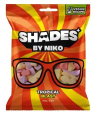 Shades By Niko Tropical Blast 150g x 18st godis grossist