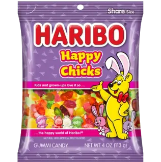 Haribo Happy Chicks 113g x 12st godis grossist