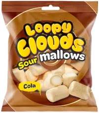 Loopy Clouds MarshMallow Sour Cola 100g x 20st godis grossist