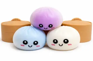 Squishy Bun UV Edition 8,5cm x 12st godis grossist