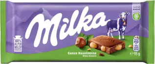Milka Mj&ouml;lkchokladkaka Hazelnut 90g x 24st godis grossist