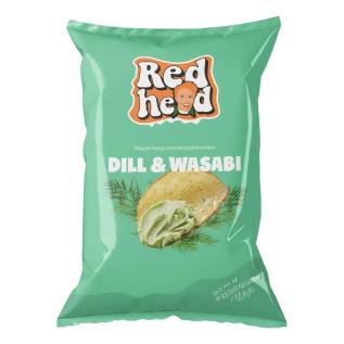 Redhead Dill & Wasabi Chips 150g x 24st