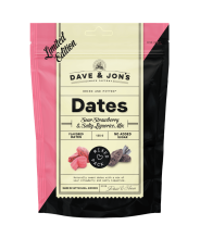 Dave & Jons Dadlar Sour Strawberry-Salty Liquorice 125g