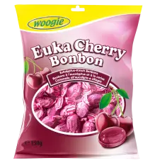 Woogie Eukalyptus-Cherry candies 150g x 12st