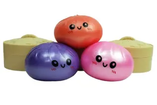 Squishy Bun Metallic Edition 8,5cm x 12st godis grossist
