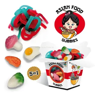 Asian Food Gummies 42g x 12st godis grossist