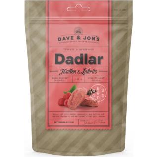 Dave & Jons Dadlar Hallon Lakrits 125g x 16st
