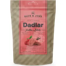 Dave & Jons Dadlar Hallon Lakrits 125g x 16st