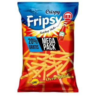 Fripsy Crispy Sticks Ketchup 120g x 12st godis grossist