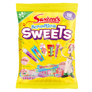 Swizzels Scrumptious Sweets 134g x 12st godis grossist