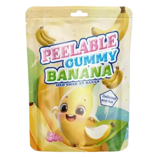 Peelable Gummy Banan 80g x 24st