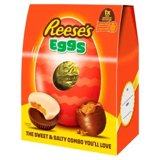 Reeses Peanut Butter Milk & White Egg 215g x 4st