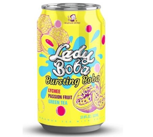 Lady Boba Passion Fruit and Lychee Bubble Tea 320ml x 24st