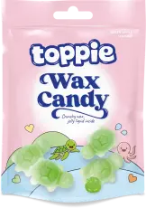 Toppie Wax Candy Sk&ouml;ldpadda &Auml;pple 40g x 12st godis grossist