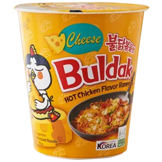 Samyang Hot Chicken Flavour Cheese Ramen Cup 70g x 6st