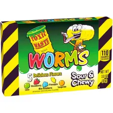 Toxic Waste Sour Gummy Worms 85g x 12st