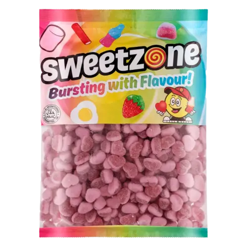 Sweetzone Fizzy Strawberry Hearts 1kg