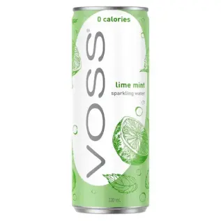 Voss Kolsyrat Vatten Lime Mint 330ml x 10st godis grossist