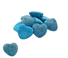 DulcePlus Sura Fyllda Bl&aring; Hj&auml;rtan 1kg godis grossist