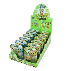 Funny Candy Sour Shok Stik'n Dip 60g (1st) godis grossist