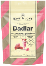 Dave & Jons Dadlar Strawberry Milkshake 125g x 16st